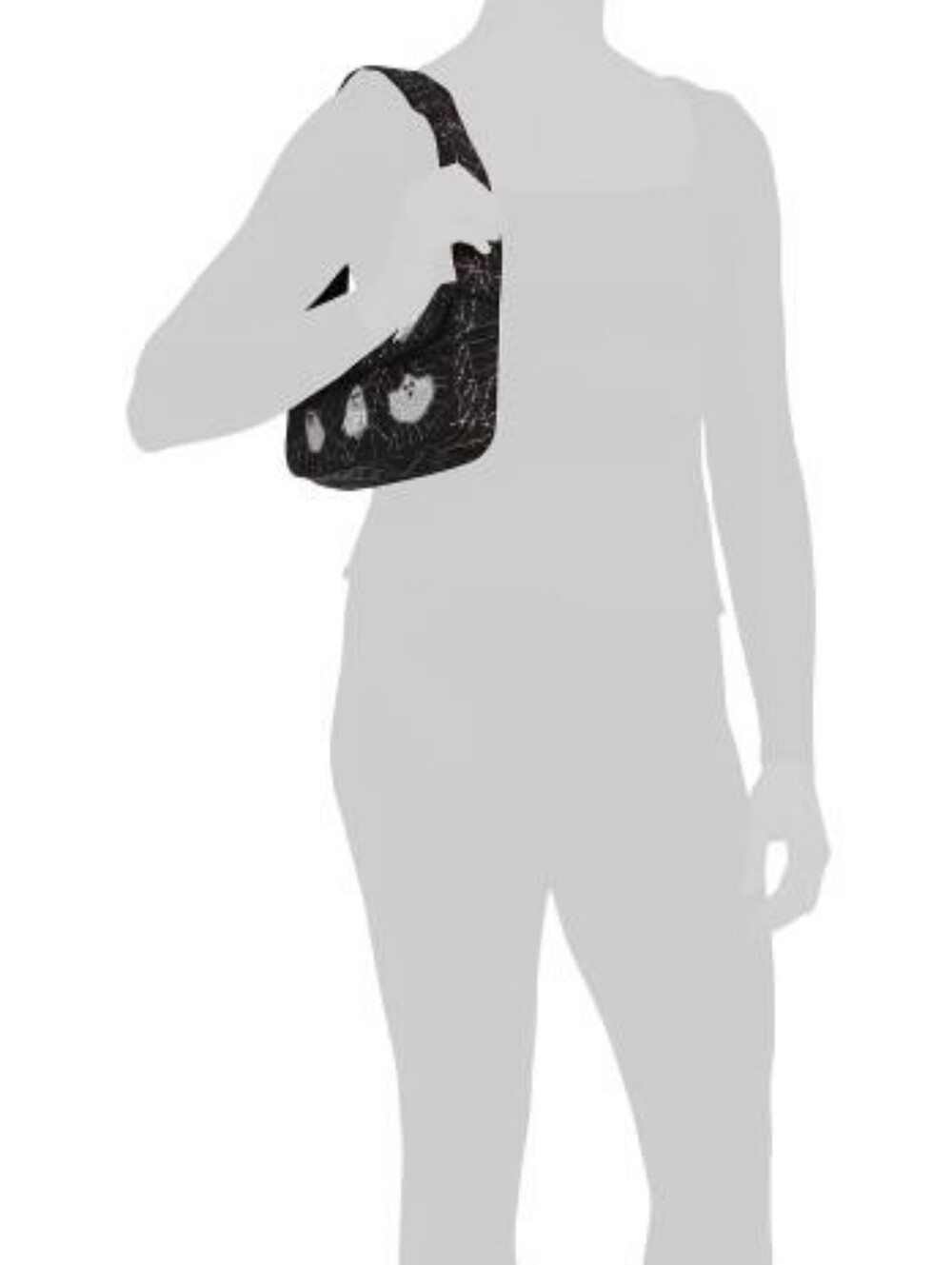 SOL and MER Halloween Ghost Motif Beaded Shoulder Bag w/ Spiderweb Design πΈοΈπ» - Picture 15 of 16